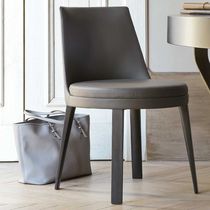 Contemporary chair / fabric / leather /...