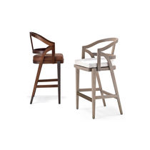 Contemporary bar chair / fabric / wooden...