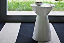 Contemporary side table / lacquered wood...