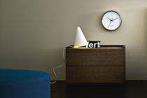 Contemporary bedside table / oak / rectangular
