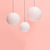 Pendant lamp / bamboo / paper / contemporary