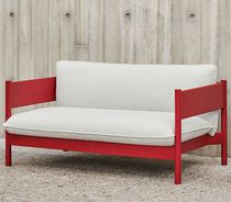 Contemporary sofa / outdoor / brown / white