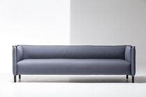 Contemporary sofa / fabric / leather / metal...