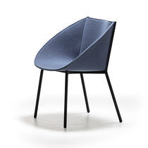 Contemporary chair / felt / steel base /...