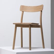 Contemporary chair / fabric / oak / ash