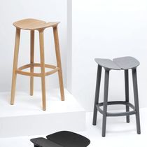 Contemporary bar stool / oak / ash / wooden...