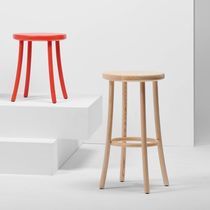 Contemporary bar stool / ash / ash base...