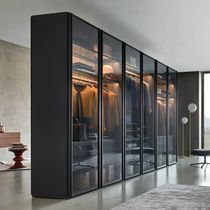 Contemporary wardrobe / glass / lacquered...