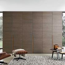 Contemporary wardrobe / lacquered wood /...