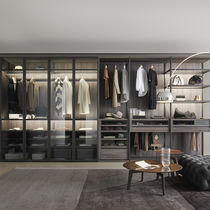 Corner walk-in wardrobe / modular / contemporary...