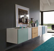 Wall-mounted sideboard / contemporary /...