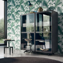 High sideboard / contemporary / wood veneer...