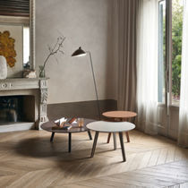 Contemporary side table / lacquered MDF...
