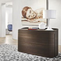 Contemporary chest of drawers / lacquered...