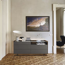 Contemporary chest of drawers / lacquered...