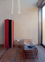 Contemporary wardrobe / wooden / with swing...