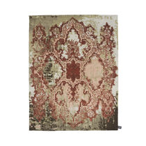 Contemporary rug / patterned / wool / silk