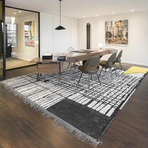 Contemporary rug / patterned / wool / rectangular