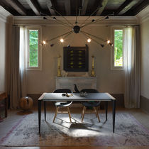 Contemporary rug / patterned / wool / rectangular