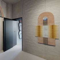 Contemporary tapestry / patterned / wool...