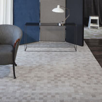 Contemporary rug / plaid / wool / silk