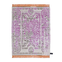 Contemporary rug / patterned / wool / silk
