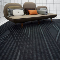Contemporary rug / striped / polyester /...