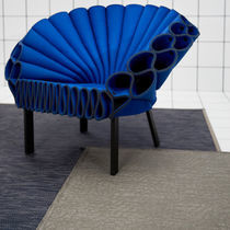 Contemporary rug / plain / polyester / PVC