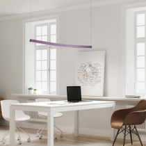 Hanging light fixture / LED / linear / painted...