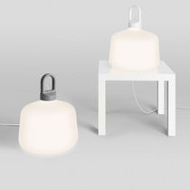 Table lamp / aluminum / contemporary / halogen