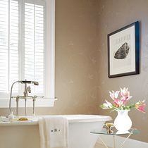 Traditional wallpaper / floral / washable