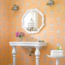 Traditional wallpaper / animal motif / washable
