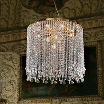 Pendant lamp / classic / chromed metal /...
