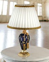 Table lamp / classic / Murano glass / silk