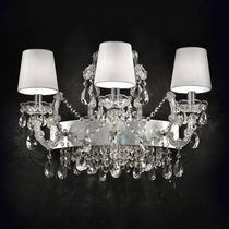 Classic wall light / glass / silk / incandescent