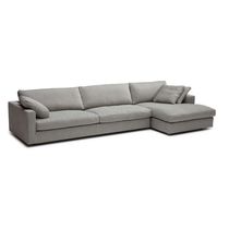Modular sofa / contemporary / gray / beige