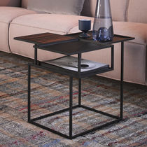 Contemporary side table / MDF / wood veneer...