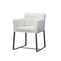 Contemporary dining chair / upholstered...