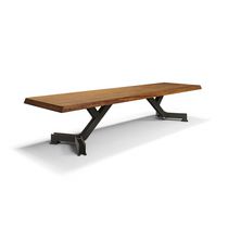 Contemporary coffee table / wooden / metal...