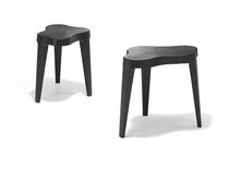 Contemporary side table / wooden