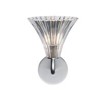 Contemporary wall light / indoor / crystal