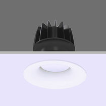 Recessed downlight / LED / round / aluminium