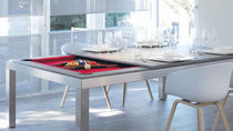 Contemporary pool table / convertible dining...