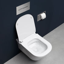 Free-standing toilet / wall-hung / ceramic