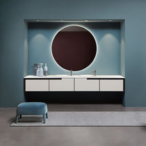Double washbasin cabinet / wall-hung / wooden...