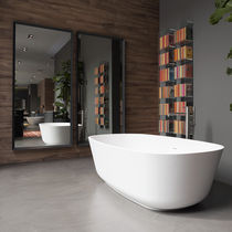 Free-standing bathtub / oval / Solid Surface...