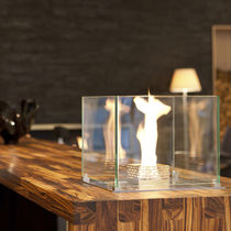 Round bioethanol burner / square / contemporary