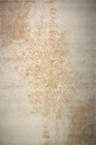 Contemporary rug / patterned / wool / silk