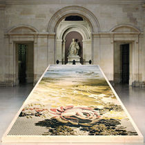 Contemporary rug / floral pattern / wool...
