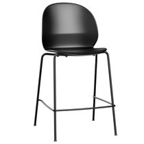 Contemporary bar chair / plastic / metal...